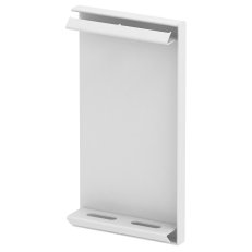 OBO GS-E70130RW Koncový díl, pro kanál Rapid 80, 70x130mm, čistě bílá Ocel