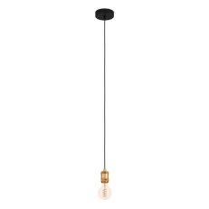 Závěsné svítidlo YORTH 1xE27 černá/leštěná 40W IP20 EGLO 43803