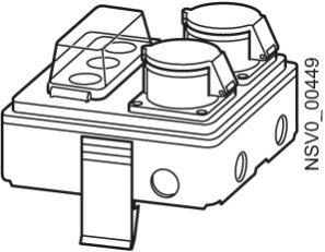 BD2-AK1/2CEE163S14 Odbočná skříň zásuvka SIEMENS BVP:047167