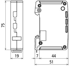 Kombinovaný svodič DEHNpatch do 10 Gbit 2x RJ45 stavový terčík