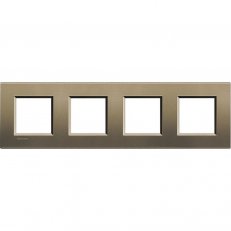 BTICINO LIVINGLIGHT RÁMEČEK HRANATÝ 2+2+2+2MODULOVÝ BÉŽOVÝ LNA4802M4SQ