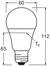Světelný zdroj LEDVANCE LED CLASSIC A DIM P 10.5W 827 Frosted E27