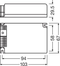LED driver LEDVANCE OPTOTRONICŠ FIT CS G3 75/220-240/1A6 CS
