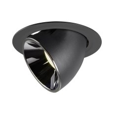 NUMINOS GIMBLE XL, zápustné stropní svítidlo černé/chrom 4000 K 20° SLV 1006067