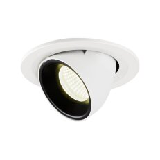 NUMINOS GIMBLE S, zápustné stropní svítidlo bílé/černé 4000 K 55° SLV 1005918