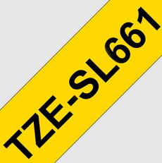BROTHER TZE-SL661, žlutá/černá (36mm, samolaminovací), délka 8m