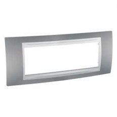 Unica Top Krycí rámeček šestimodulový, Aluminium SCHNEIDER MGU6.106.30