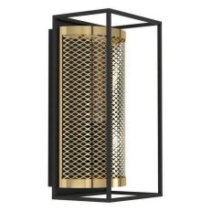 Nástěnné svítidlo NOHALES 1xE27 černá/mosaz 1X40W IP20 EGLO 43789