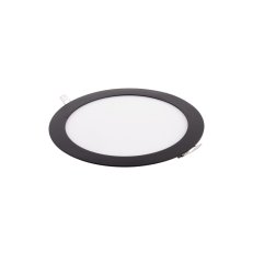 BLN12-LED panel 12W-DW denní bílá kulatý černý T-LED 102134