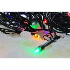 LED venkovní vánoční řetěz 300 LED 30m přívod 5m 8 funkcí časovač IP44 1V04-M
