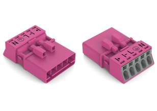 Zástrčka 5pól. Kód. B Růžová WAGO 890-295/080-000