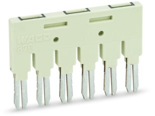 Trojúhelníkový můstek izolováno 1-2 3-4 5-6 světle šedá WAGO 870-406/020-000