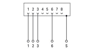 propojovací modul RJ-45 Svorky na desky plošných spojů WAGO 289-174