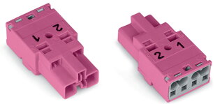 Zástrčka 2pól. Kód. B Růžová WAGO 770-292