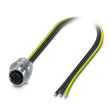 SACC-E-M12FSS-3P-M16/0,11PE PWX Vestavné zástrčkové konektory 1238443