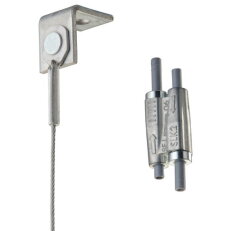 Rychlospojka SLK s úhlovým držákem, 1,5 mm lanko, délka 2 m SLK15L2AB 196501