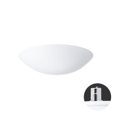 Vestavné LED svítidlo s plastovým stínidlem TITAN V2 34W IP44 4K PIR bílá