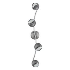 Bodové svítidlo BIMEDA 4xGU10-LED černý nikl/chrom 11,2W IP20 EGLO 31008