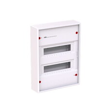 Nástěnná rozvodnice ABB AK624E2, oceloplastová, 24 modulů, 2 řady, IP30