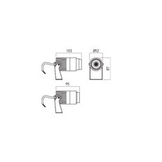 XDOT ADJ. PROJECTOR 8W 100-265V AC 4000K