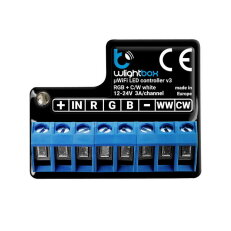 LED řídící jednotka RGB/RGBW/RGBWW/CCT BleBox WLIGHTBOX, 5 kanálů, 12-24V BB0008