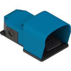 Nožní spínač s krytem M20x1,5, plast, 1NO+1NC, Modrá, IP65 PX60121-M2