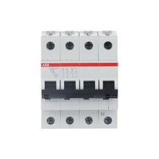 Jistič ABB S203-C2NA, 3F s odpojením N vodiče (3+NA), 2 A, char. C, 6kA,