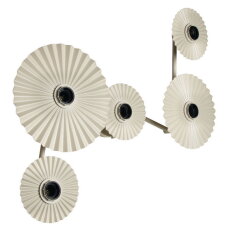 DECOR PLISSEE WALL 5 x E27 Beige OSRAM 4058075851979