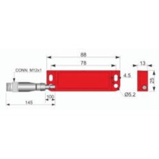 Bezpečnostní magnetický senzor AECO SMS88-P5 NO+2NC H2C PL
