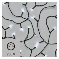 LED vánoční řetěz, 10m, vnitřní použítí, studená bílá