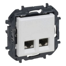 NILS-2XRJ45 C6A UTP BÍLÁ LEGRAND 863168B