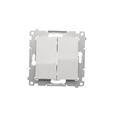 Přepínač dvojitý křížový, řazení 7, 10AX, 250V~, bílá DW7/2.01/X/11