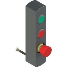 Ovládací jednotka BN 3 prvky (konfigurace A55) IP65 PIZZATO BNAC3ZA55