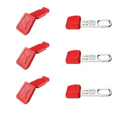 CC and TT Clips (red, 3 pcs each)