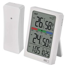 Digitální teploměr s vlhkoměrem bezdrátové čidlo budík datum EMOS E0558W