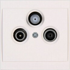 916101081 Antenna socket TV/RF/SAT singl