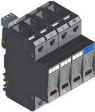 Přepěťová ochrana POm I 3+1 R LCF 50kA 280V/12,5kA, modulární, monoblok, B+C+D