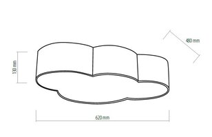 CLOUD 1534 4x E27 max 15W (LED) blau TK LIGHTING 1534