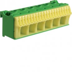 QuickConnect bezšroubový blok PE, zelený, 26 svorek, 6x25+20x4mm2, šíře 105mm
