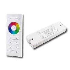 Sada RF ovladač - RGBW, 1 zóna, bílý + přijímač MCLED ML-910.547.22.1