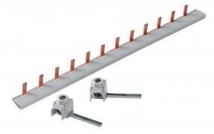 ABB BS9 1/56NA Přípojnice pro SN201 60A.Max. připojení 10 mm2 1 fázová 56 pinů