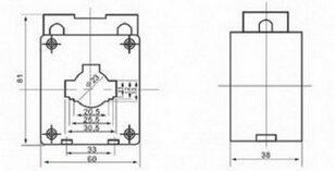 Měřící transformátor PRO3010 150/5A 5VA, INEPRO E318