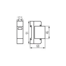 Varistorová přepěťová ochrana KSD-T2 275/40 1P, KANLUX 23130