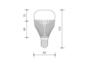 LED ŽÁROVKA DELUXE světelný zdroj 230V 12W E27, studená bílá PANLUX PN65206005