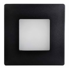 Nástěnné vestavné LED svítidlo DECENTLY IP44 Black 2.5W NW 140/225lm