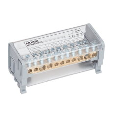 Distribuční blok MOBLOCK MAB 125A-11 (2 pól), 2x35+2x25+7x6mm2 MOREK MAB2125A18