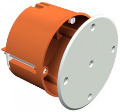 OBO HV 70 D Propojovací krabice Dutá stěna O74mm H50mm oranžová Polypropylén PP