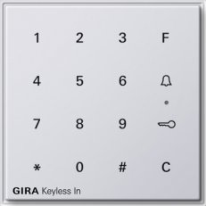 Keyless In kódovací klávesnice TX_44 (IP44) čistě bílá GIRA 260566