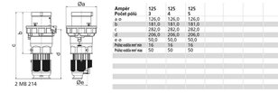 Vidlice 125A 5p 400V IP67 6h BALS 2199