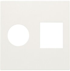 Středový kryt datazásuvky TV+RJ45-WHITE NIKO 101-65702